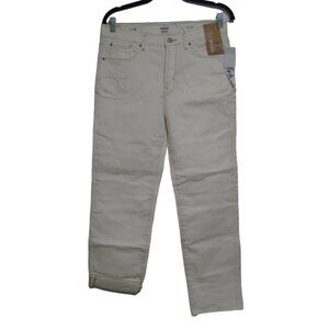 KENSIE Jeans Women's Size 8/29 Off White The Slim Vintage Luxe Frayed Hem